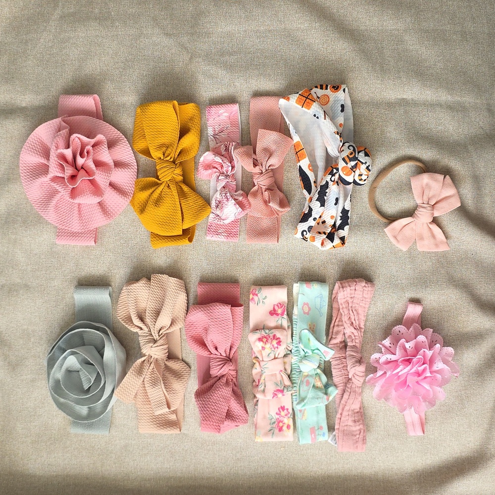 Assorted Colorful Kids Headband Set